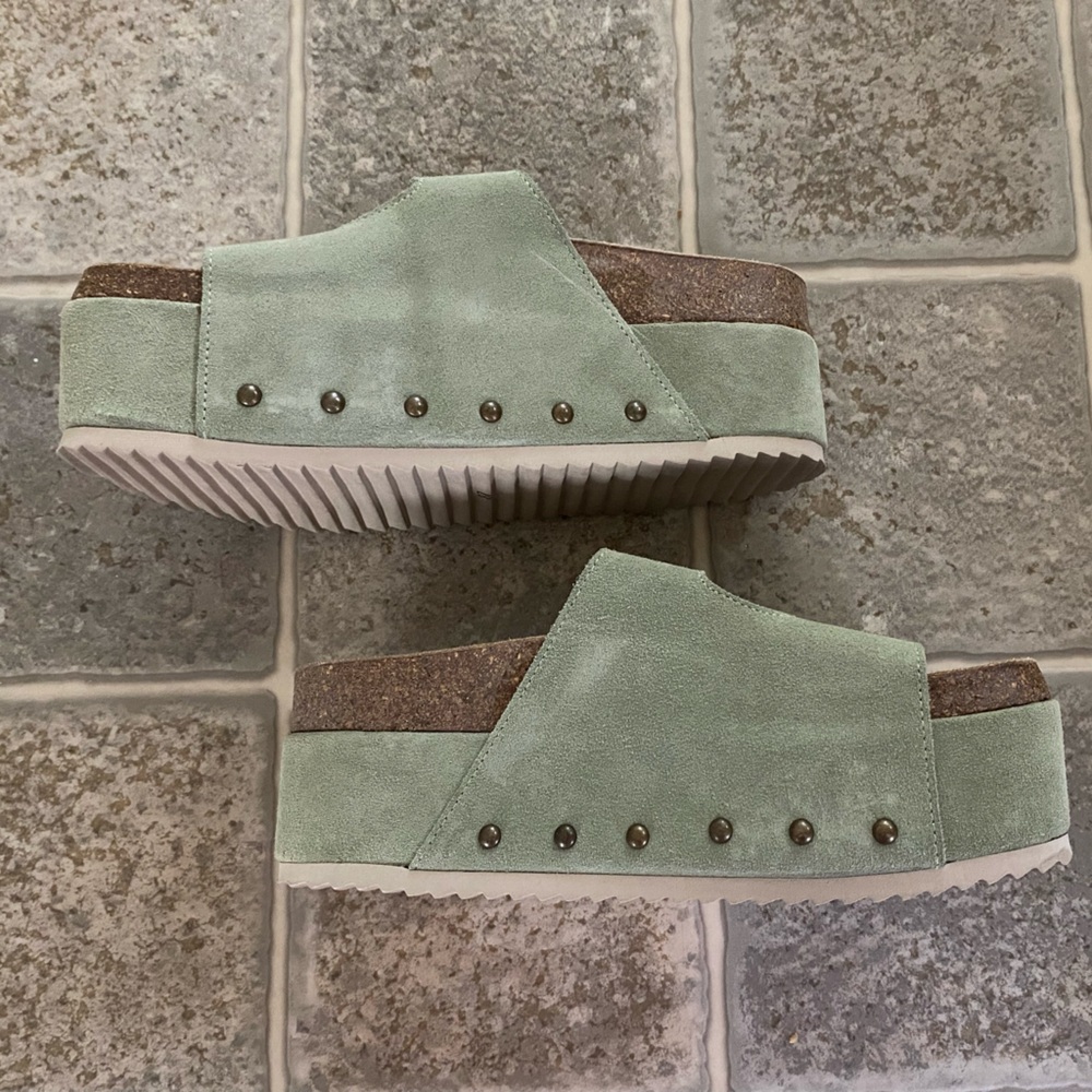 INTENTIONALLY BLANK Cooper 2 Suede Buckle Sandals